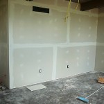 More sheetrock goes up.