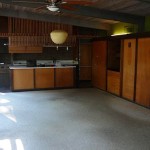 A view the day we got the house.  So much work ahead of us.  The dark paneling and ceiling really made the house somewhat dark and depressing.